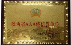 鼎興獲得陜西省AAA級信譽(yù)單位稱號